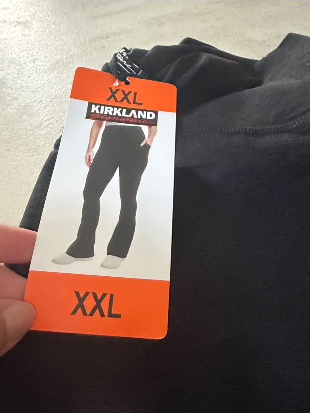 Kirkland Signature Black Ladies' Brushed Mini-Flare Pants XXL